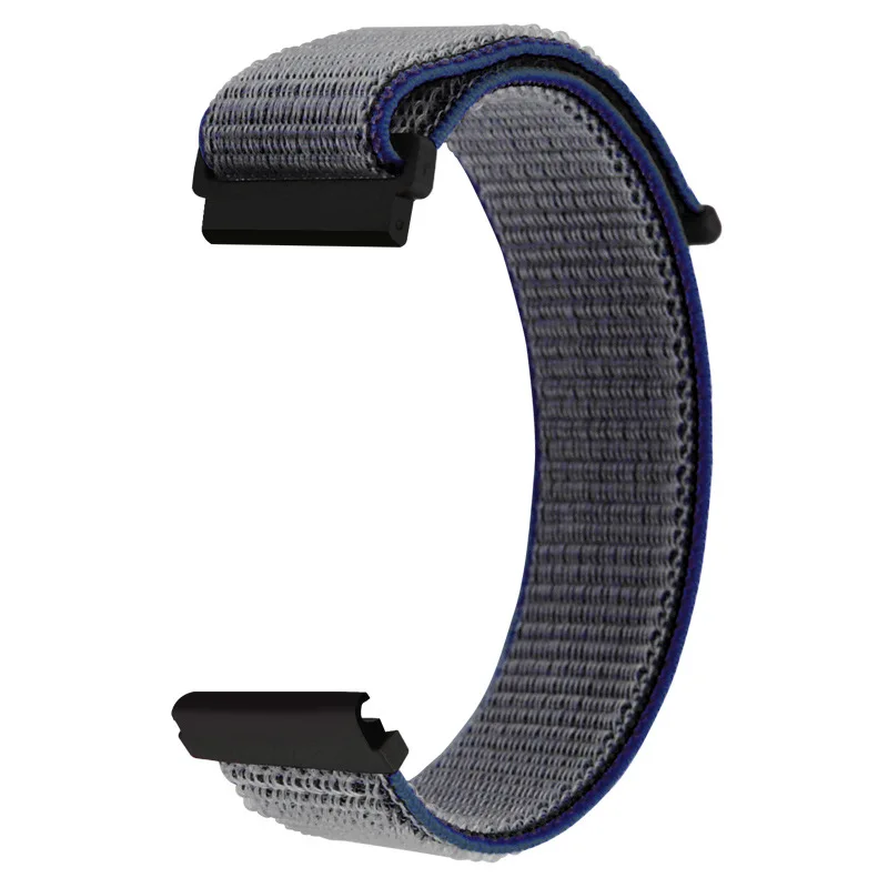 Для samsung gear S2 gear S3 классический нейлоновый ремешок на липучке тонко сплетенный нейлоновый ремешок для часов 20 мм 22 мм