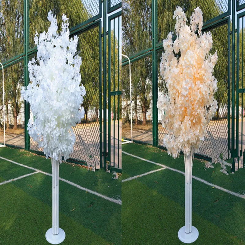 4.92 FT Tall Wedding Deoration Simulation Cherry Road Guide Tree White Theme Stage Runner Aisle Column Party Decorative Trees