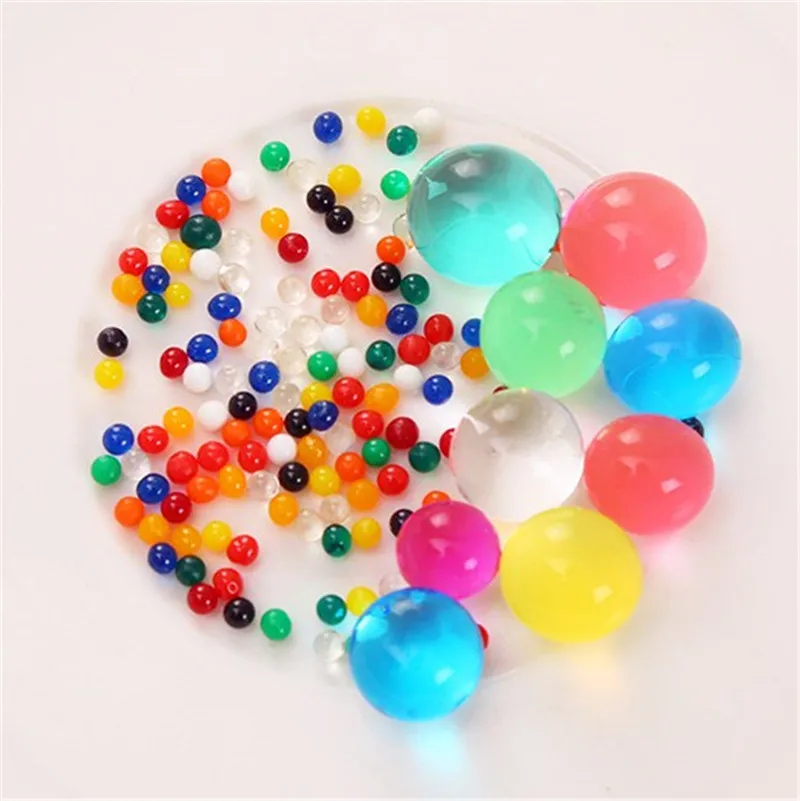 100 Pcs/bag Crystal Soil Water Beads Hydrogel Balls Growing Gel Ball
