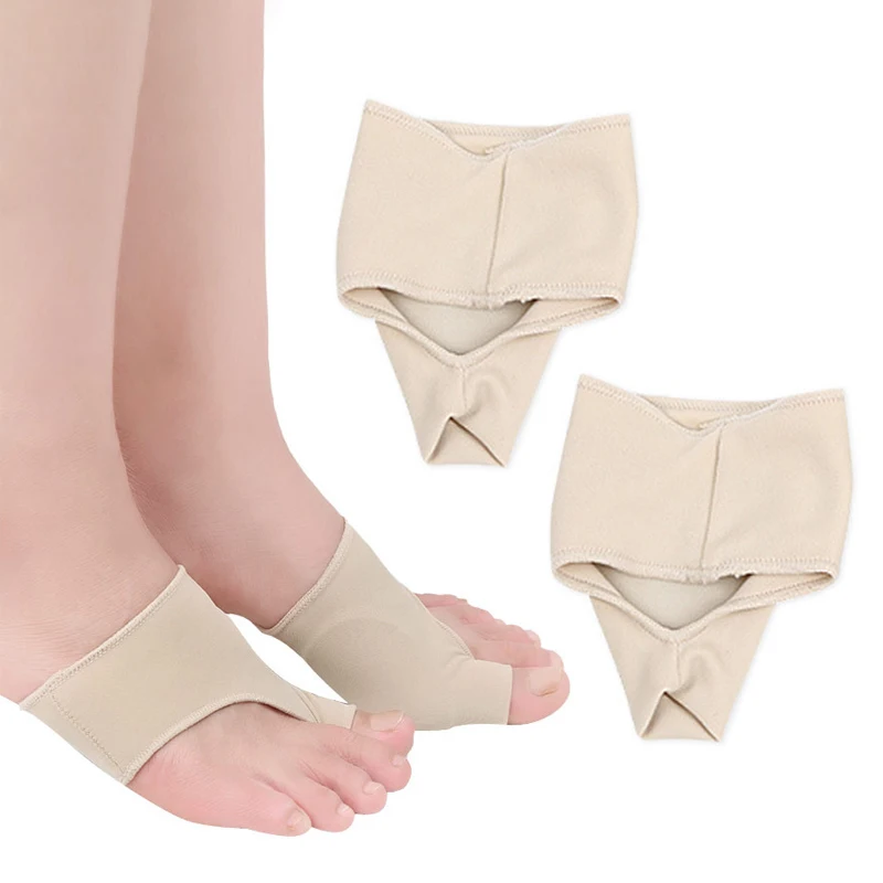 1Pair Soft Ankle Support Brace Foot Toe Separator Straightener Thumb