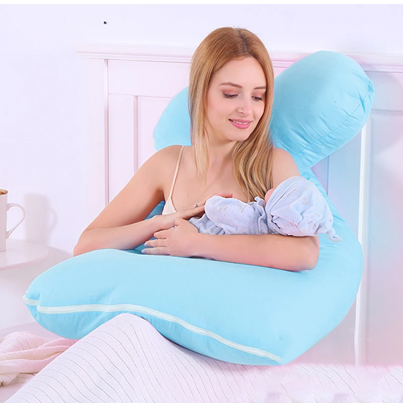 Подушка для сна для беременных женщин, u-образная Подушка для беременных, постельные принадлежности, хлопковая наволочка для беременных, подушка для тела