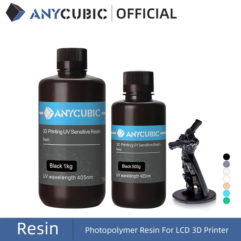 ANYCUBIC 500 нм УФ смола для 3D принтера Photon S печатный материал ЖК чувствительный