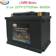 46AH 46B24L/R автомобильный аккумулятор 12V литий-фосфатный ионный автомобильный аккумулятор 860CCA LiFePo4 авто аккумулятор