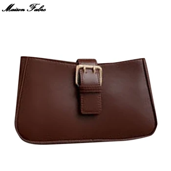 

Maison Fabre Fashion Women's Solid Color Trend Large Capacity Leather Shoulder Bag Messenger Bag Phone Bag