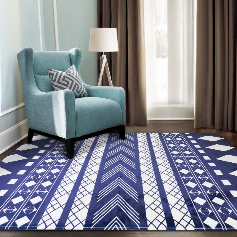 Ковровое покрытие, для гостиной, Европейский минималистичный, современный, для спальни, полностью проложенный журнальный столик, диван, прикроватная, офисная, прямоугольная