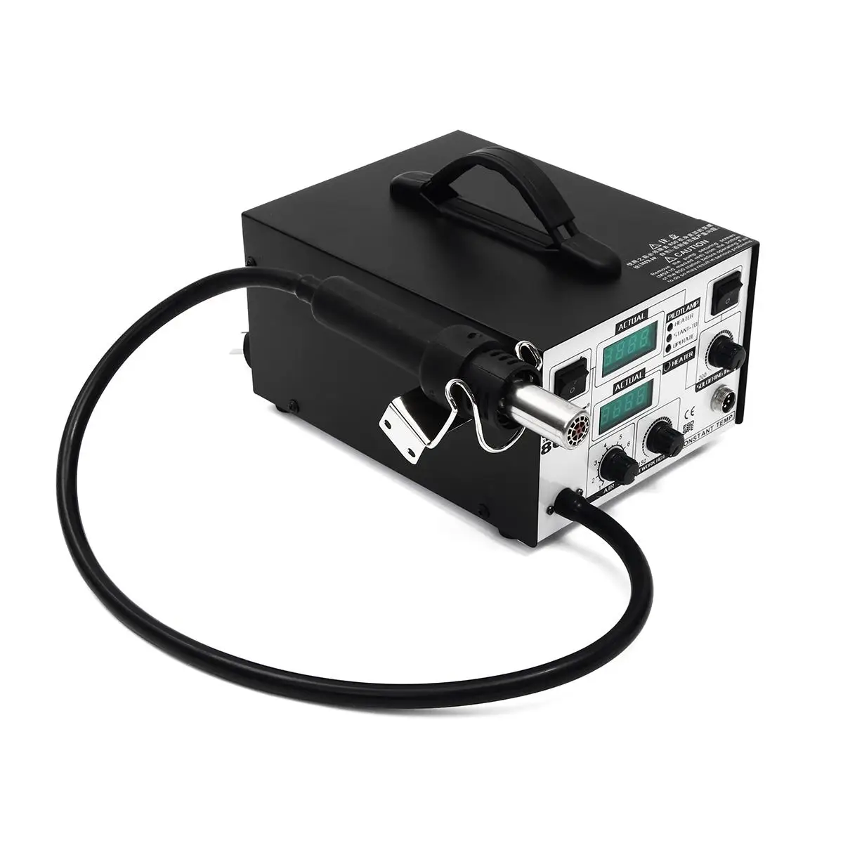 

2 in 1 862D Soldering-Rework-Station Iron Rework Stations SMD Hot Air Desoldering Hot With LED Digital Display