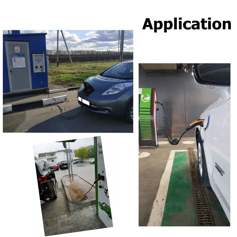 3.6KW 7.6KW 11KW 22KW 16A 32A Single phase three phase EV Cable Type 2 to Type 2 IEC62196-2 EV Charging Plug With 5 Meter cable