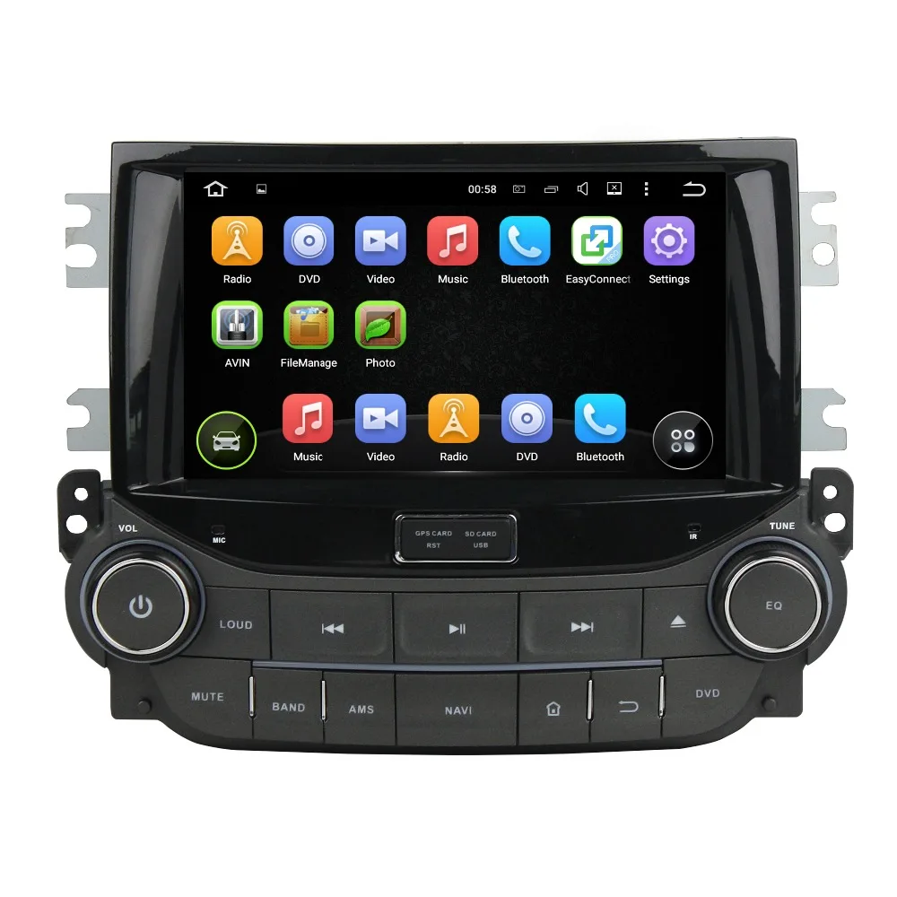Четырехъядерный 1024*600 HD экран Android 9,0 автомобильный DVD gps Радио Навигация для Chevrolet Malibu Holden Malibu 2013