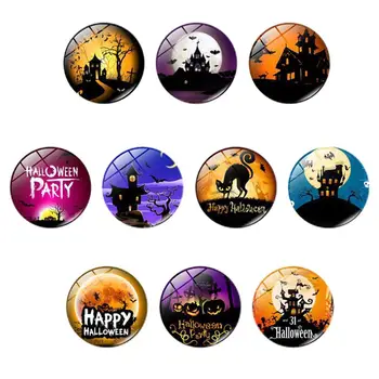 

10pcs Crystal Glass Stickers Retro Fridge Sticker Halloween Magnet Magnets Sticker Fridge Magnets Sticker for Refrigerator
