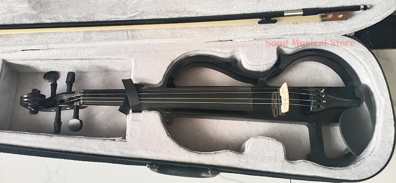 Black 4/4 Electronic Violin