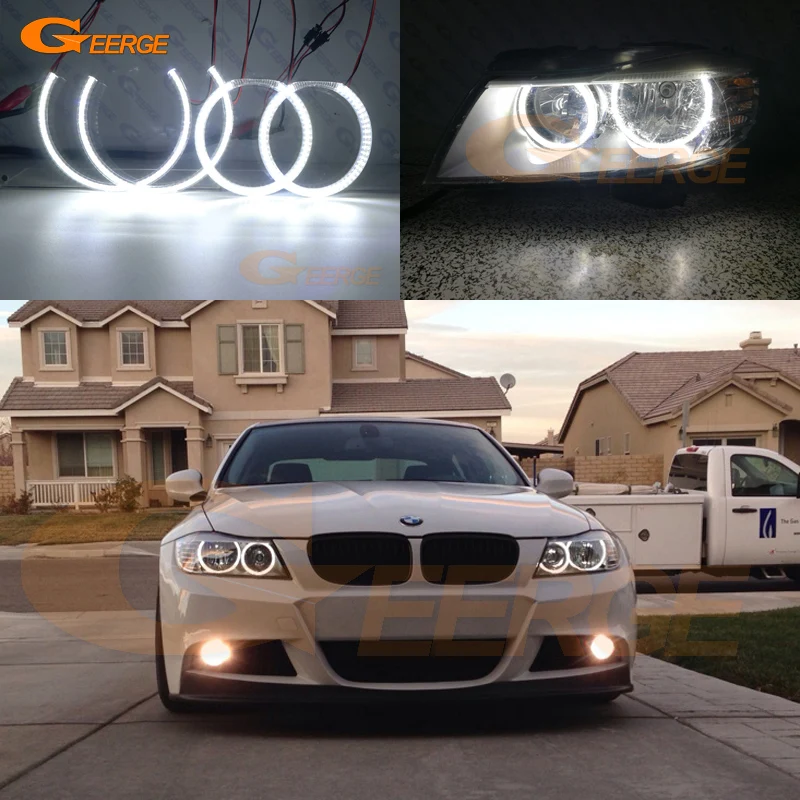 Для BMW 3 серии E91 E90 LCI 2009 2012 ультра яркий SMD светодиодный ангельские глазки набор
