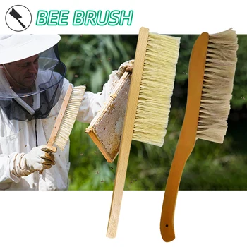 

Beekeeping Tools Wood Honey Brush Wasp Bee Sweep Two Three Rows Of Horse Tail Hair New Bee Brush Beekeeping Equipment