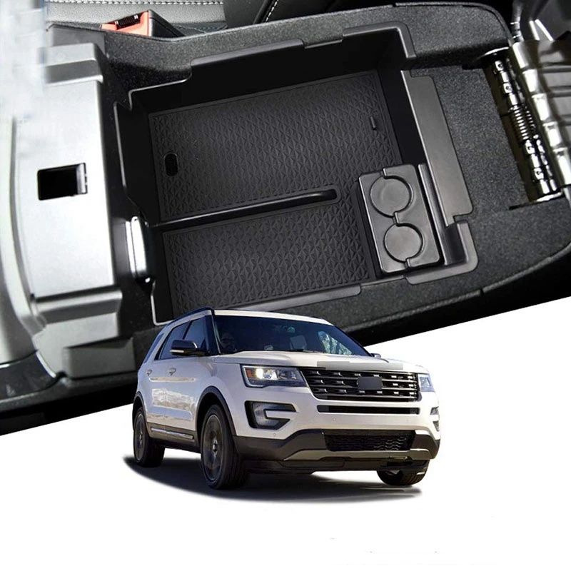 Центральной консоли вставить паллетные стеллажи Органайзер для Ford Explorer 2013 2014 2015