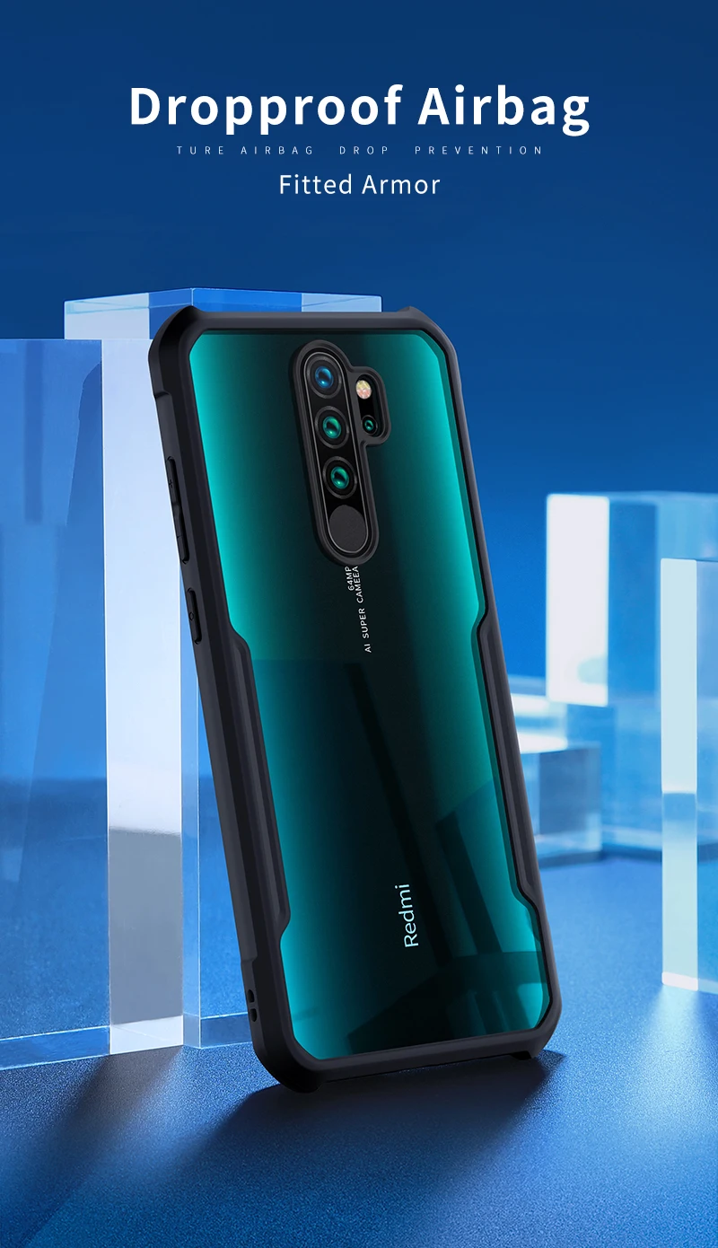 Для Xiaomi Redmi Note 8 Pro Чехол Xundd чехол для телефона Shookproof защитный чехол бампер Beetle защита экрана закаленное стекло