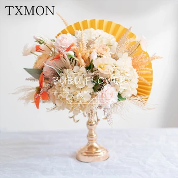 

Simulation Fake Flower Table Flowers Decoration Wedding Flower Row Floral Decoration Props Hotel Welcome Area Table Decorations