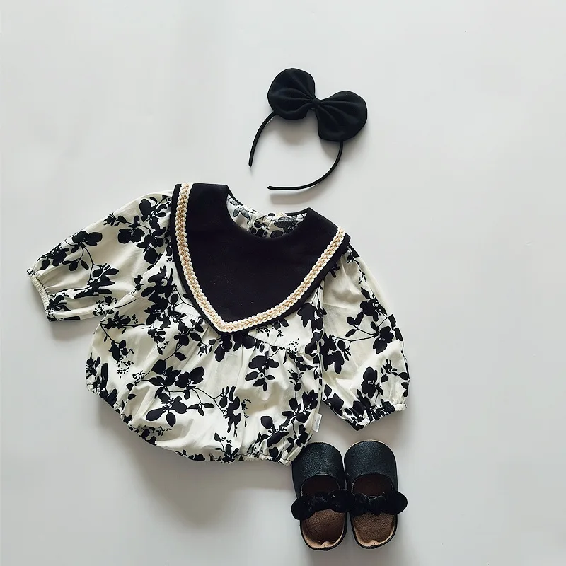 bulk baby bodysuits	 Kids Baby Girl Sister Dress Rompers Girl Long Sleeve Printing Dress Rompers Spring Autumn Baby Girl Newborn Rompers Clothes cute baby bodysuits