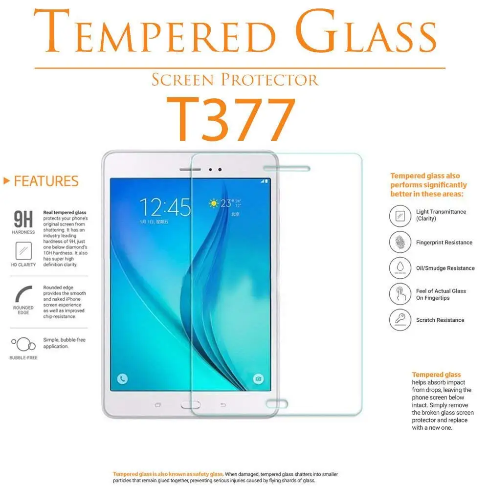 Протектор экрана для Samsung Galaxy Tab E 8 0 дюймов T377 закаленное стекло SM-T377V SM-T375 T375 |