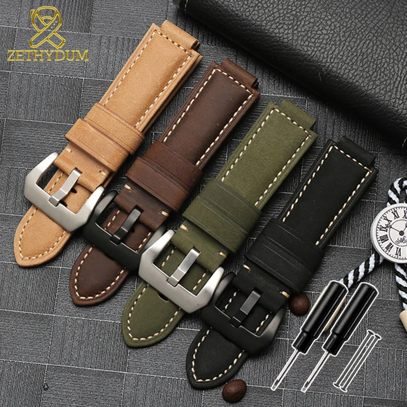 Ремешок для часов timex T2N721 T2N720 739 TW2T6300 из натуральной кожи нубука ремешок 24*16 мм с