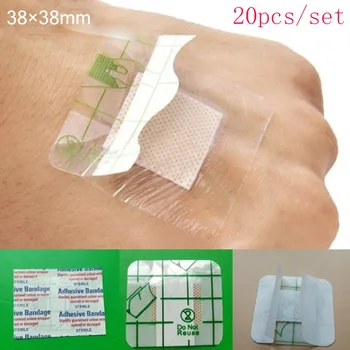 

20 Pcs/Set Medical Adhesive Wound Sticker Square Wound Pads Waterproof Body Sticker Health Care One time Convenience Easy to Use