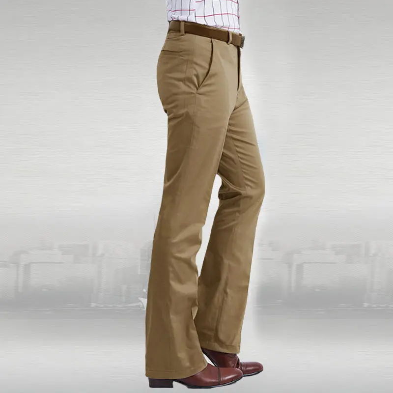 New Flared Boot Cut Trousers Men's 