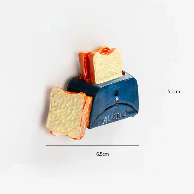 Bread machine 3D смолы магниты на холодильник милый еда форма холодильник стикер сообщение стикер s дома Рождество украшения - Цвет: Bread machine