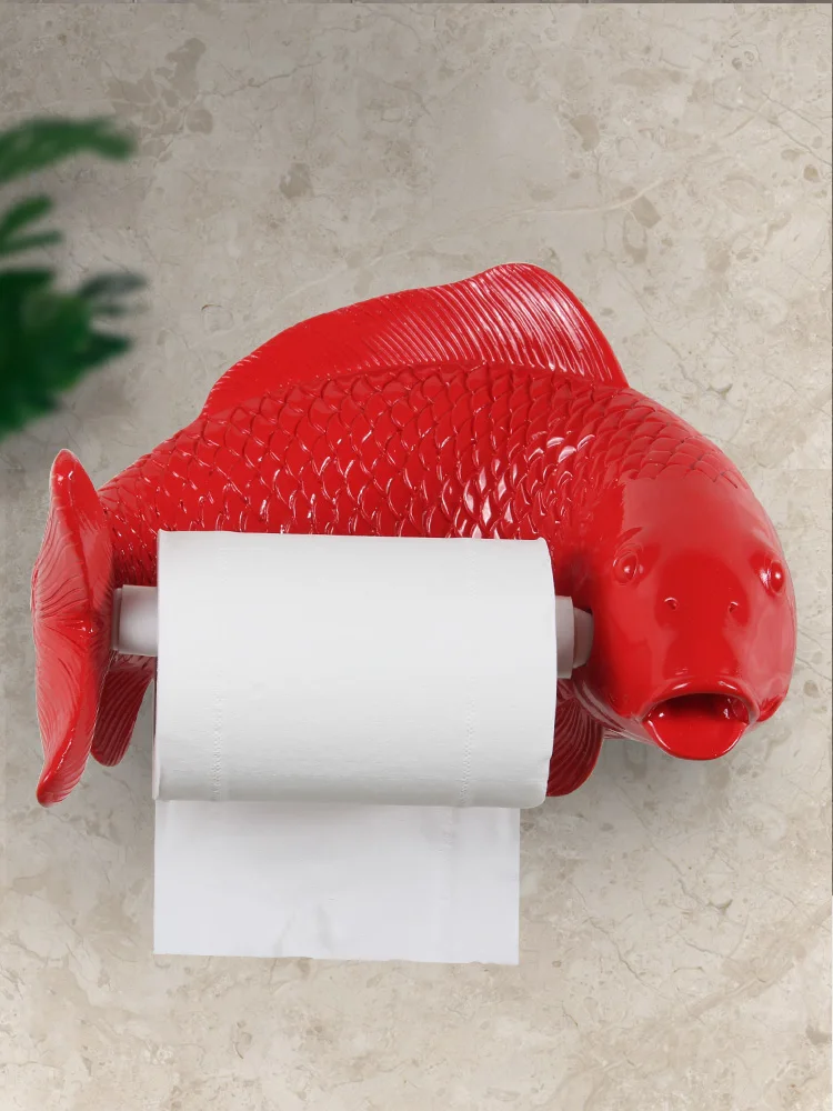 Toilet Paper Holder Wall Punch-free Suspension Acrylic Home