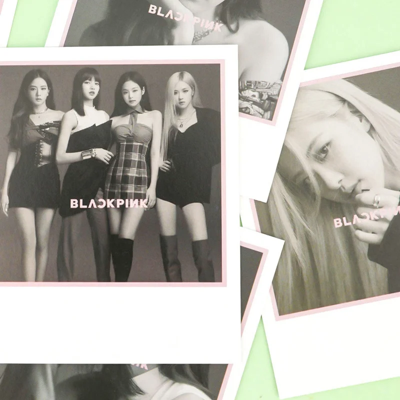 6 шт./компл. поп ножные браслеты с корейской популярной BLACKPINK девушек альбома Фото карты ПВХ карты самодельные ЛОМО карта Фотокарта