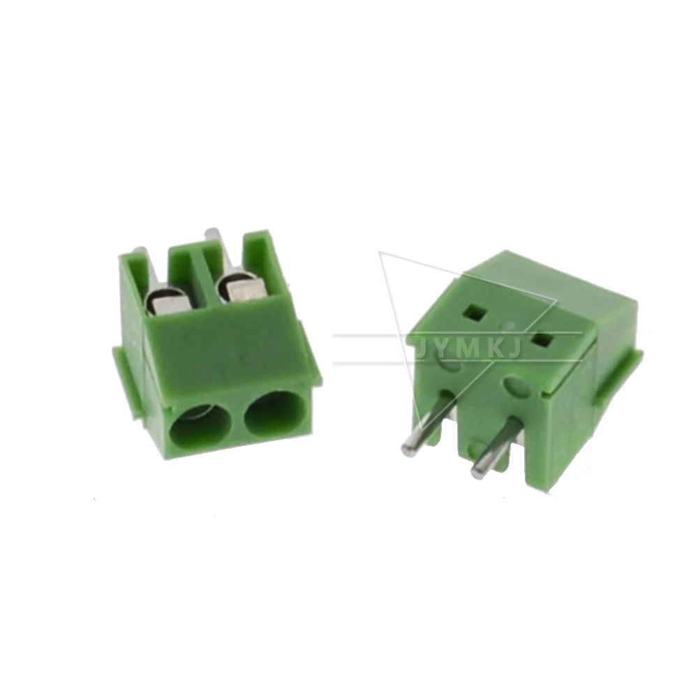 10 шт. kf350-3.5-2P 3,5 мм Шаг прямой вывод pcb винт клеммный блок разъем 2PIN зеленый KF350 3,5 2 PIN 300 В 16A