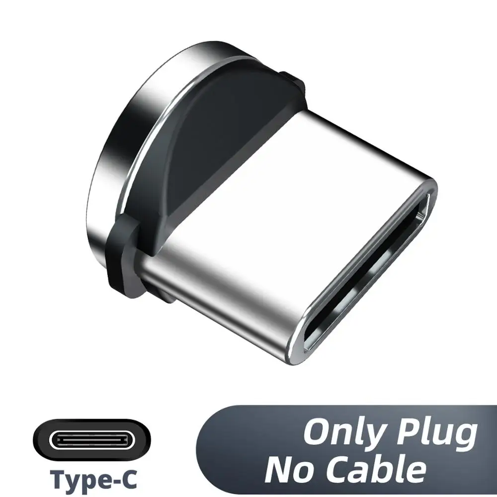 Магнитный кабель FONKEN usb type-C 360 Магнит Micro USB кабель для samsung a50 a70 s9 Быстрая Зарядка телефона зарядное устройство 2 м кабель для iPhone - Цвет: type c plug no cable