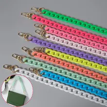 45/86/120cm Fashion Woman Handbag Accessory Chain Detachable Replacement Acrylic Chain Strap Women DIY Clutch Resin Chains