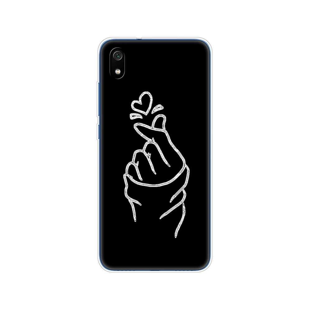 Ốp lưng silicon cho Xiaomi Redmi 7A trường hợp bảo vệ đầy đủ mềm TPU nắp lưng Redmi 7 một ốp lưng hongmi 7A điện thoại vỏ túi coque 