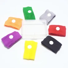 20 штук Регулируемый путешествий многоразовые CottonWrist повязки на руку против тошноты болезни движения автомобиля морской болезни корабль самолет протектор