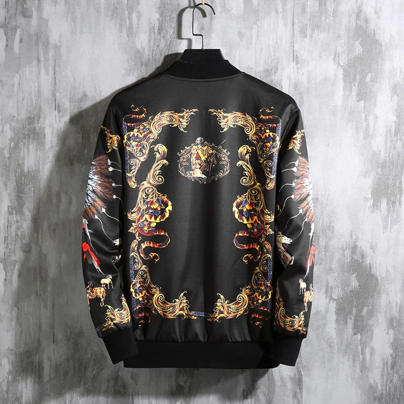 Jaqueta Masculina осенняя куртка размера плюс 7xl с принтом дракона винтажная куртка Coa Chaquetas Hombre уличная куртка-бомбер мужская куртка