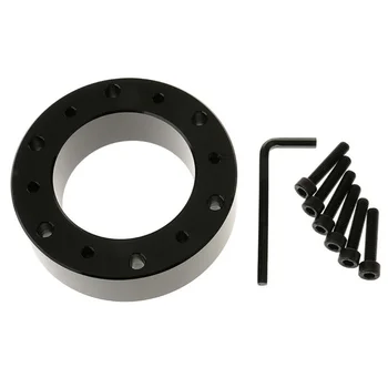 

Black Aluminium Steering Wheel Gasket Spacer Hub Bolt Kit For Momo Sparco NRG Brand New And High Quality