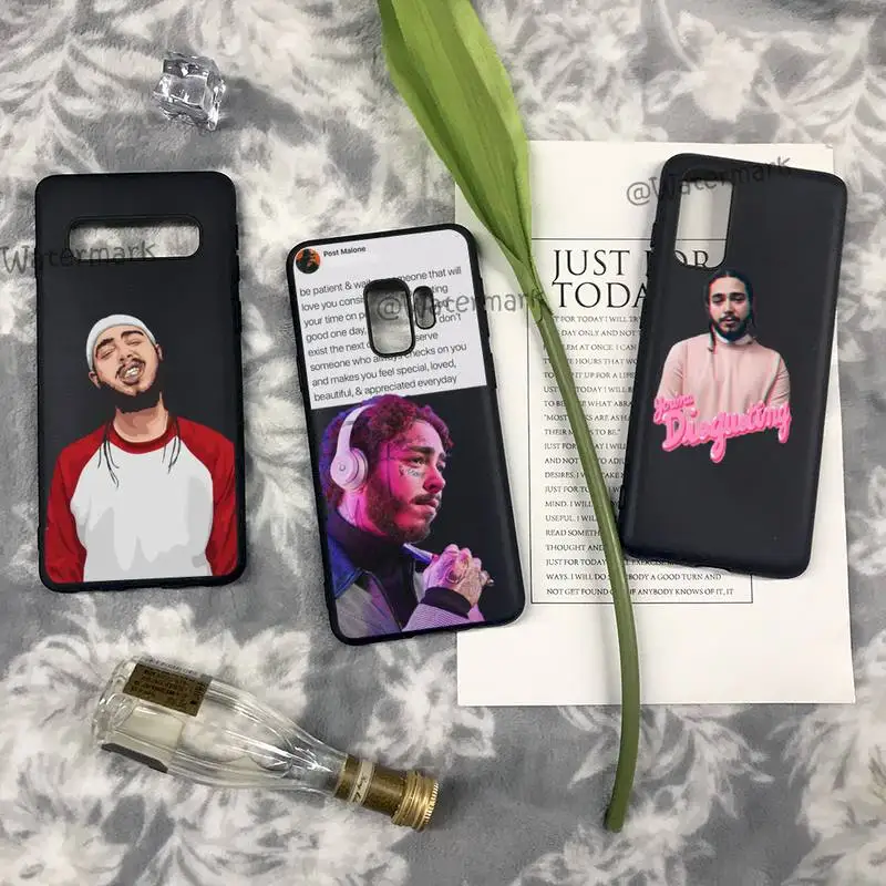 Чехол для телефона Post Malone Beerbongs Samsung S10 S20 S21 S30 S9 S8 Plus Ultra 5G S10e S6 S7 Edge силиконовый