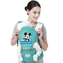 Дисней от 0 до 36 месяцев дышащий фронтальная детская переноска 4 в 1 младенческий Удобный слинг рюкзак сумка обертывание Детские переноски
