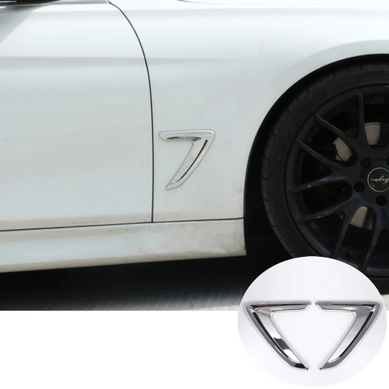 Серебряное крыло для BMW 3 серии F30 F31 боковая крышка вентиляционного отверстия 2013