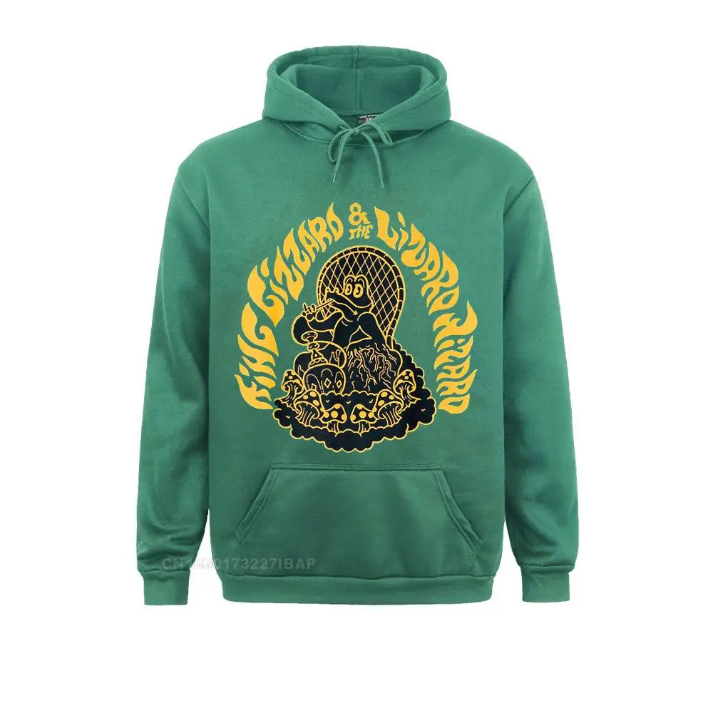  Hoodies for Men Tight Sweatshirts High Street Plain Hoods Long Sleeve 31017 green