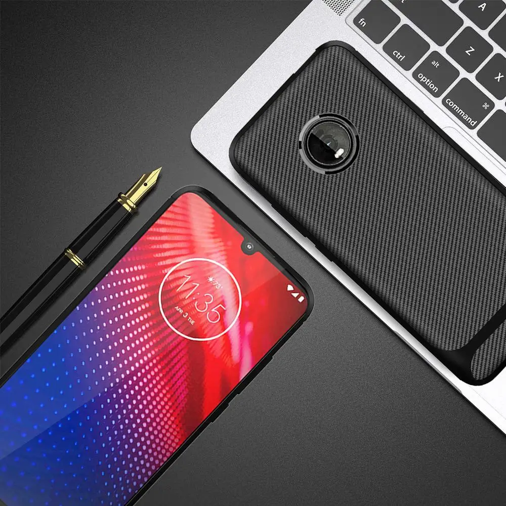 Мягкий резиновый противоударный чехол для мобильного телефона MOTOrola Z4 play