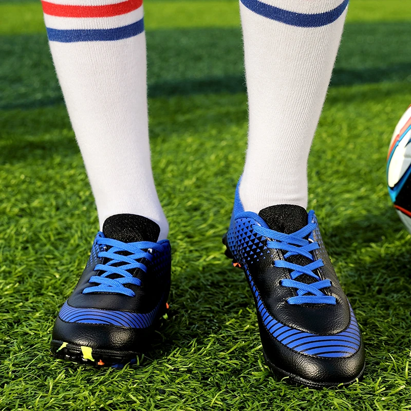 Весна/Осень 2019, футбольные кроссовки для мальчиков, зеленые футбольные бутсы для использования в помещении, детские низкие футбольные