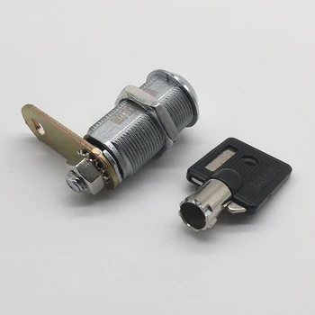 

5 pcs 37mm long size 90 degrees rotated round key steel mail box cam lock