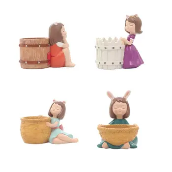 

Cute Cartoon Drawing Resin Flowerpot Plant Fleshy Container 27RF