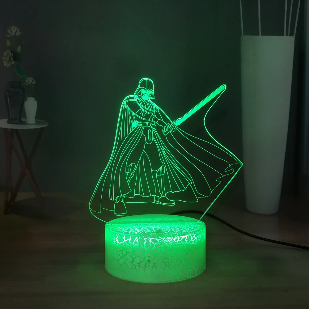 Звездные войны черный рыцарь настольная лампа Дарт Вейдер take светильник saber
