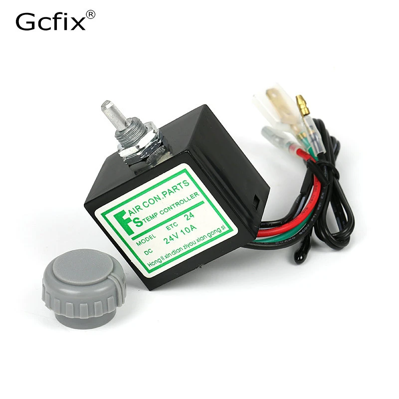 Dc 12v 24v 10a Thermostat Temperature Rotary Switch With Sensor For Auto A C Air Conditioner Evaporator Auto Switches 12v Auto Switchswitch Auto Aliexpress