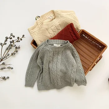 

Baby Sweater Girls Boys Knitted Warm Winter Clothes Outerwear Little Girls Clothing Pullover Casual Clothes Baby Girl Costume