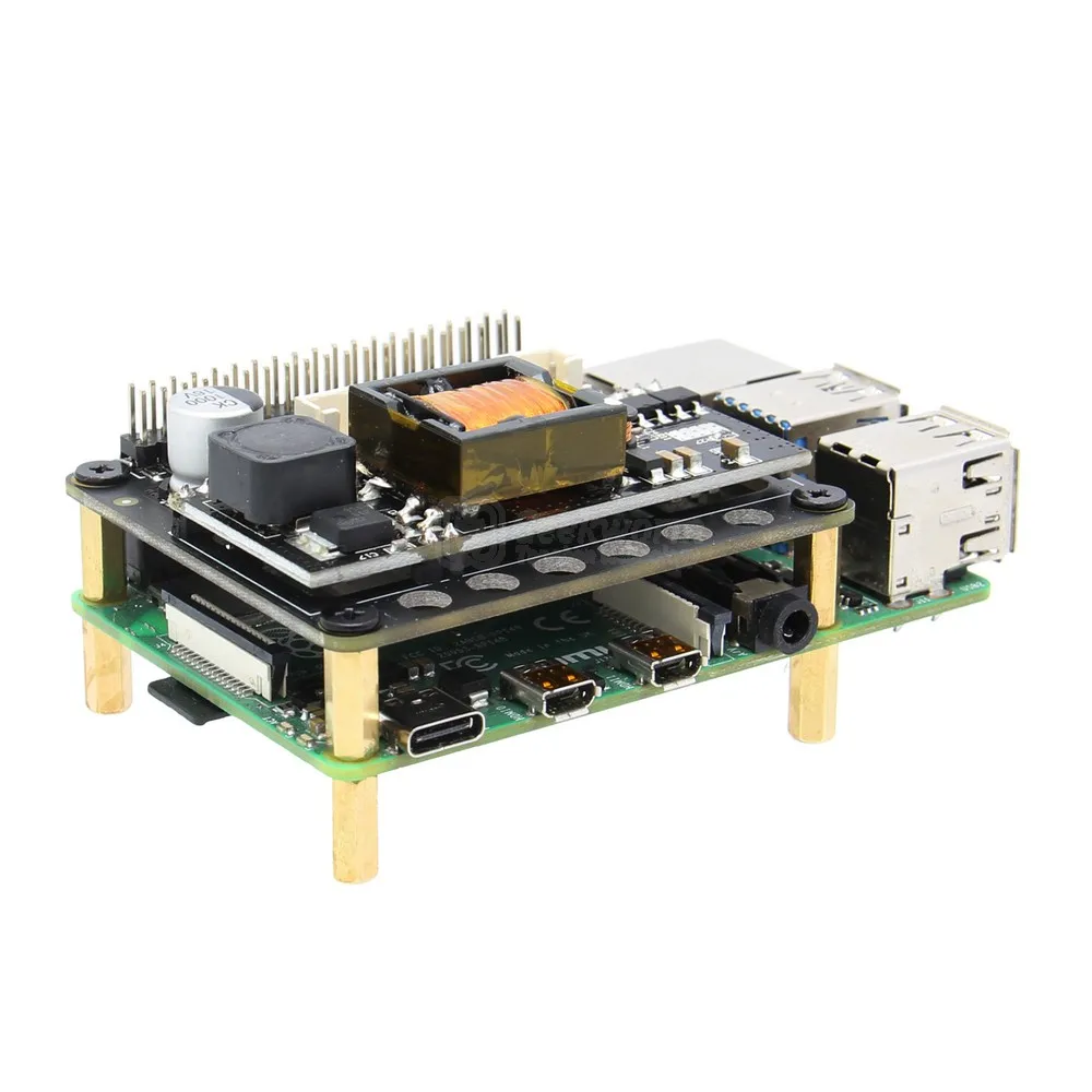 for Raspberry Pi 4 Model B/Pi 3 Model B+ Raspberry Pi Power Over Ethernet PoE+ X765 Expansion Board