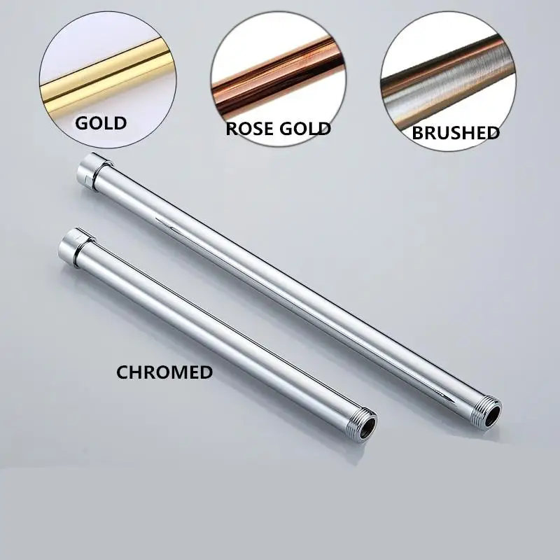 Height Adjustable Shower Bar 3/4 Gold Rose Gold White Black Brushed Antique Color Brass shower extension tube lifting bar extension pipe sliding bar shower pipe extension,height adjustable shower bar