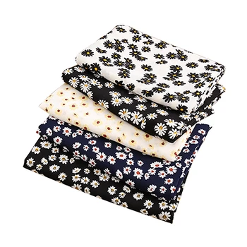 

new arrived summer sewing fabric daisy chiffon for summer dress not see through TJ0710