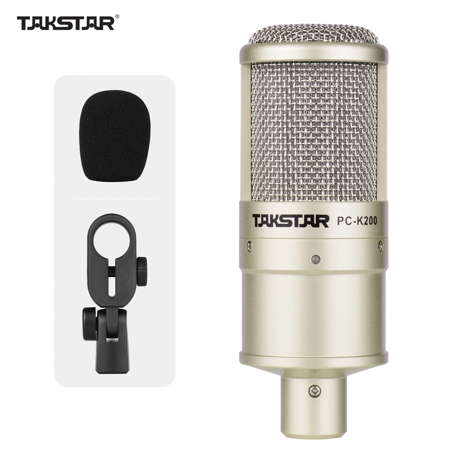 TAKSTAR PC-K200 кардиоидная-направленный конденсаторный Запись микрофон металлический