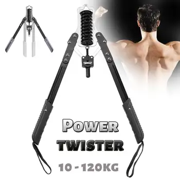 

Steel Hand Gripper Strengths Adjustable Wrist Grip Fitness Chest Expander Arm Muscle Power Arm Device Training 10~120KG
